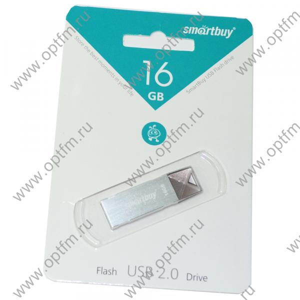 16GB USB 2.0 Flash Drive SmartBuy U10 серебро (SB16GBU10-S)