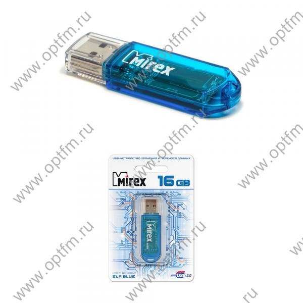 16GB USB 2.0 Flash Drive Mirex ELF голубой (FMUBLE16)