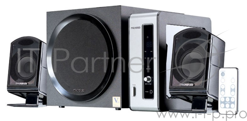 Колонки Microlab FC 550 <2.1, 2колонки+сабвуфер дерево> 54W RMS Black