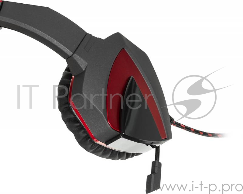 Наушники A4 G501, черно-красные {Наушники с микрофоном, 2.2м}