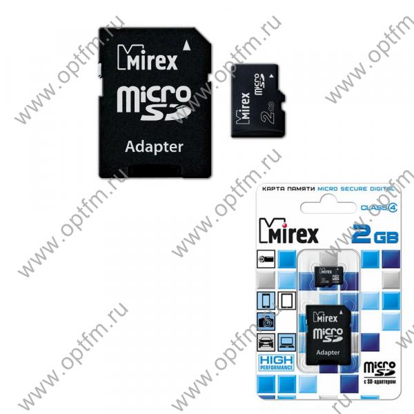 2GB Mirex MicroSD (Transflash) class 4