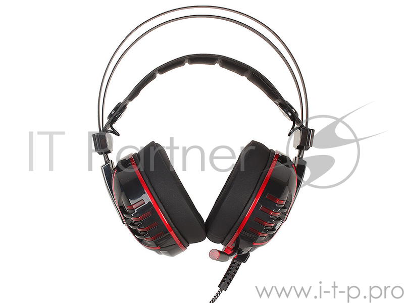 Наушники с микрофоном A4 Bloody M615 черный 2.2м мониторы оголовье (M615 B/R)