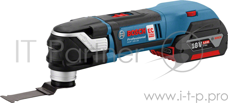 Многофункциональный инструмент Bosch GOP 18V-28 Professional 06018B6003, аккум. (Li-Ion 18В, 20000об./мин.) + доп.аккум. + кейс