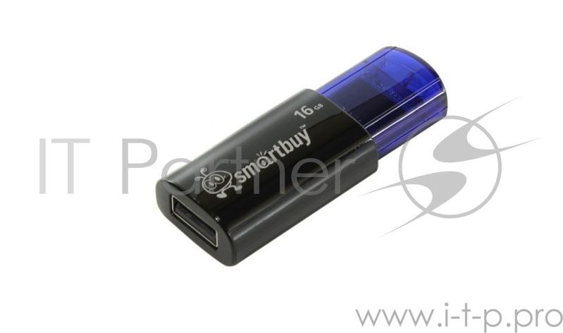 Флэш карта USB 2.0 Flash Drive 16GB Smartbuy Click Blue (SB16GBCL-B)