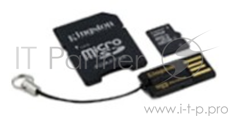 Флеш карта microSDHC 16Gb Class10 Kingston MBLY10G2/16GB + adapter