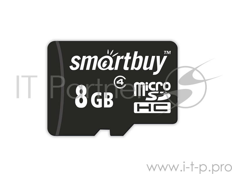 Флеш карта microSD 8GB Smart Buy microSDHC Class 4 (SD адаптер)