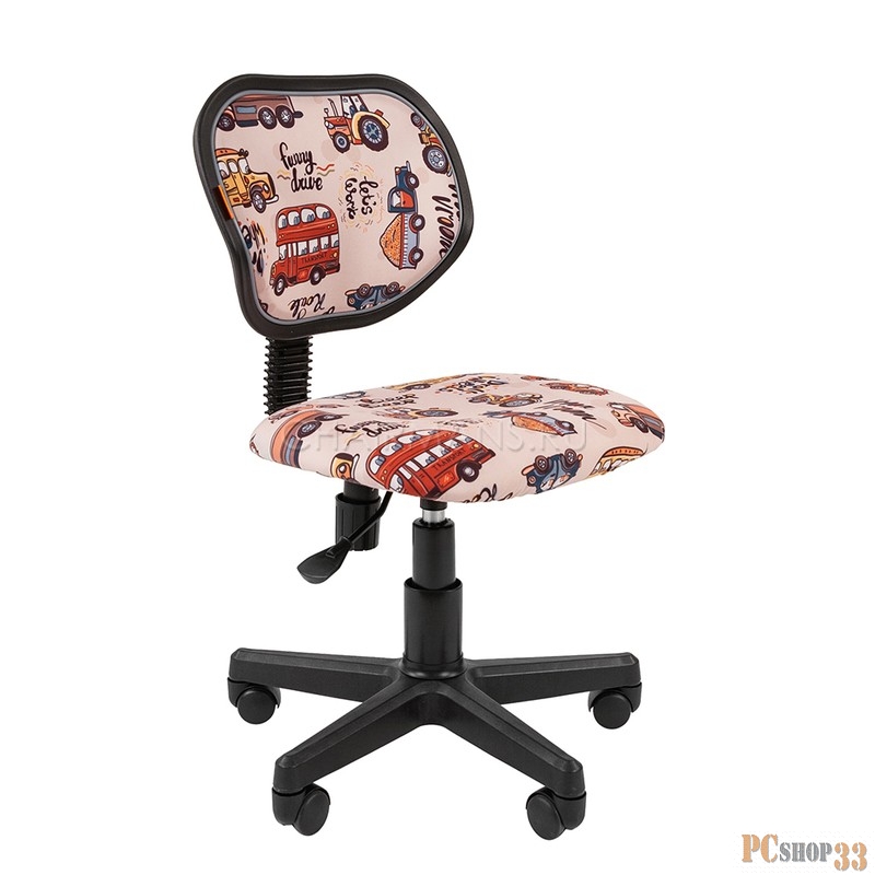 Кресло Chairman Kids 106 Россия ткань автобусы (чер) (7038215)