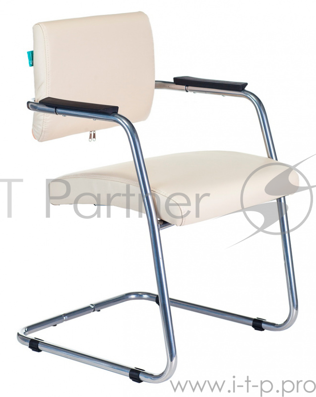 Кресло Бюрократ CH-271N-V/SL/OR-12 светло-бежевый зеркальный хром искусственная кожа