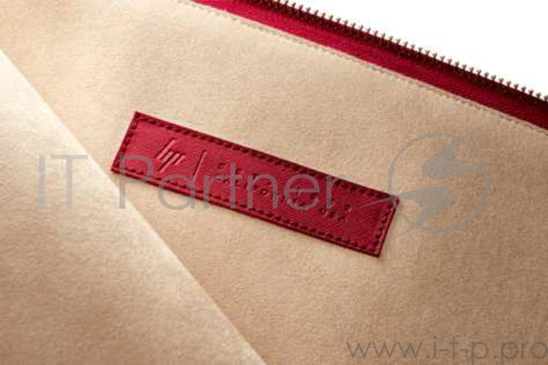 Чехол 13.3” HP Spectre Split Leather Sleeve , 2HW35AA, Кожа, Красный