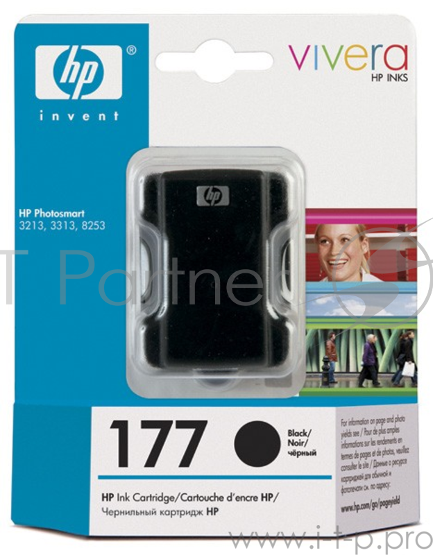 Картридж струйный HP №177 C8721HE черный для HP PS 3213/3313/8253 (410стр.)