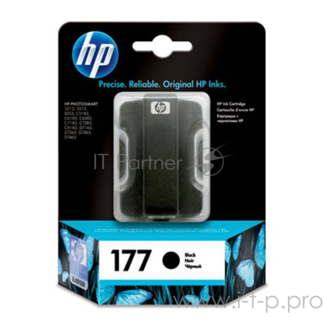 Картридж струйный HP №177 C8721HE черный для HP PS 3213/3313/8253 (410стр.)