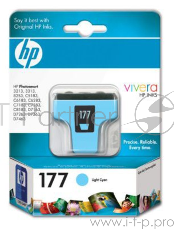Картридж струйный HP №177 C8774HE Light Cyan светло-голубой, 5,5 мл., для PhotoSmart 3213/3313/8253