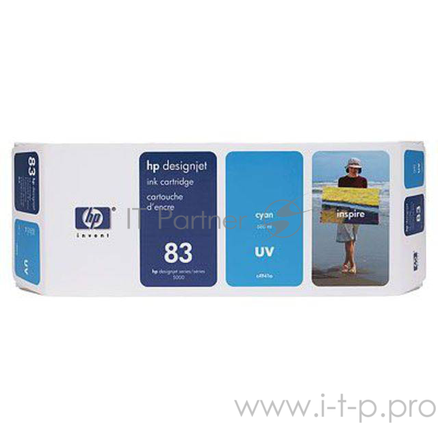 Картридж струйный HP №83 C4941A голубой для HP DJ 5000/5500 (680мл)