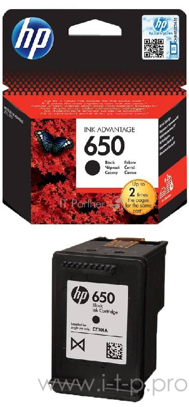 Картридж струйный HP 650 CZ101AE черный для HP DJ IA 2515