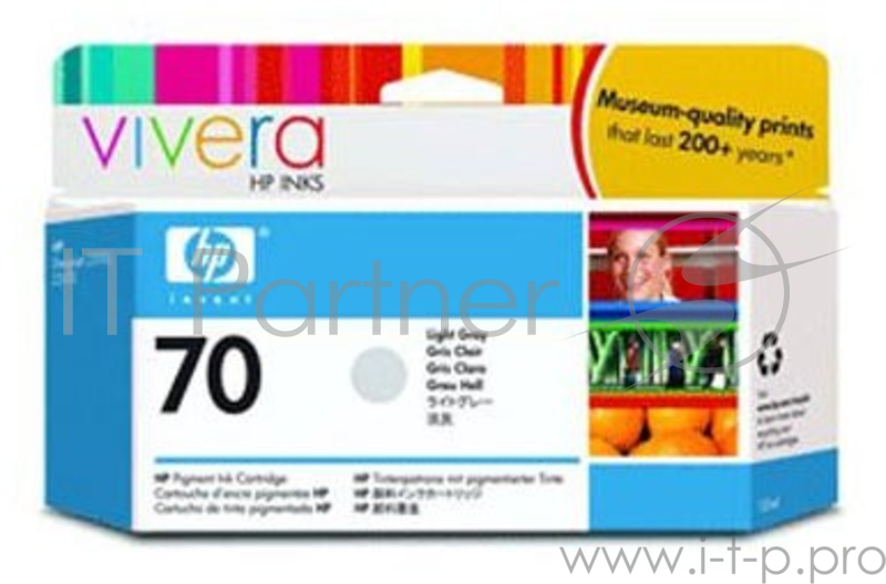 Картридж струйный HP №70 C9451A светло-серый для HP DJ Z2100/Z3100 (130мл)