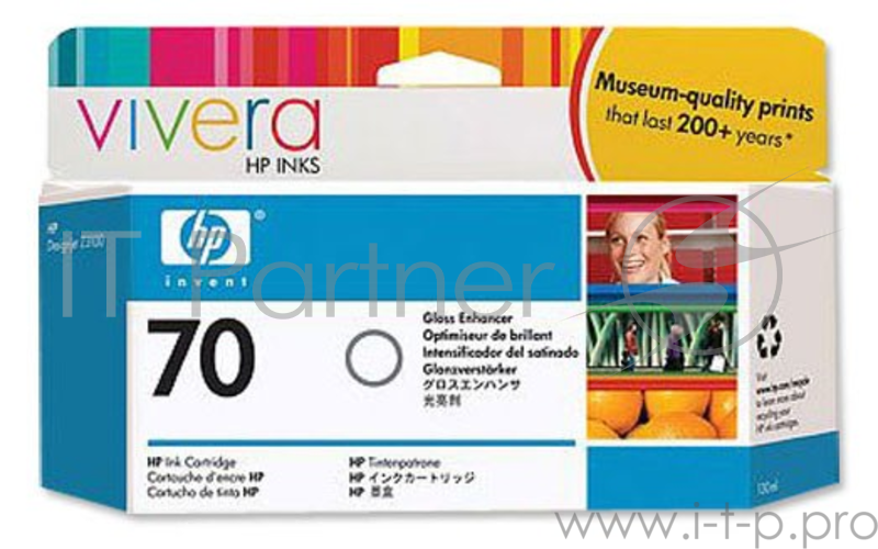 Картридж струйный HP №70 C9459A усилитель глянца для HP DJ Z2100/Z3100 (130мл)