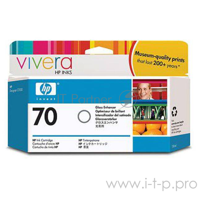Картридж струйный HP №70 C9459A усилитель глянца для HP DJ Z2100/Z3100 (130мл)