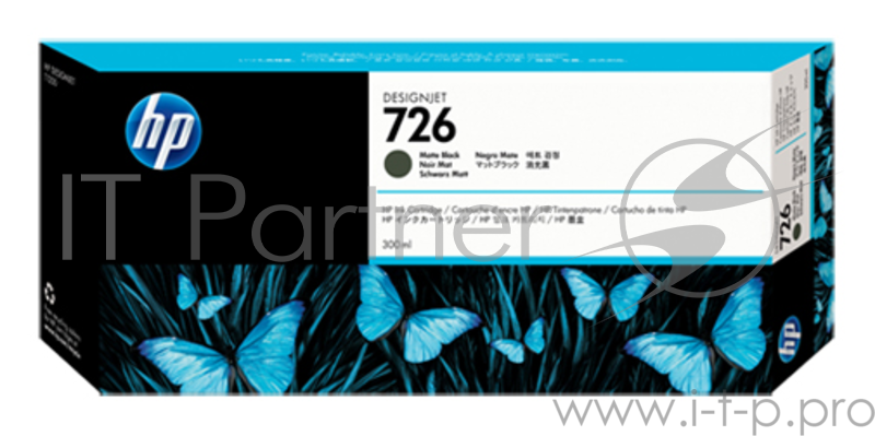 Картридж струйный HP 726 CH575A черный матовый для HP DJ (300мл)