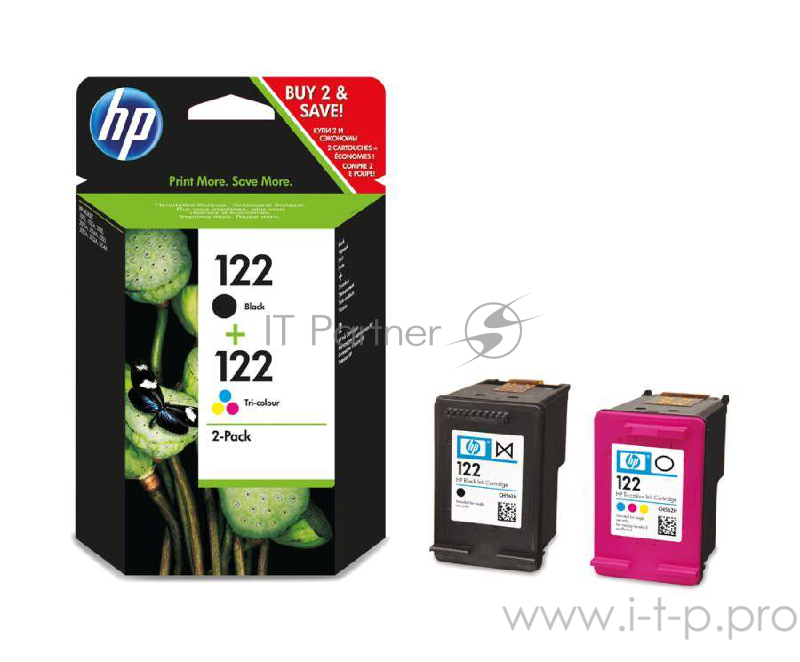 Картридж струйный HP 122 CR340HE черный/трехцветный набор карт. для HP DJ 1050/2050/2050s