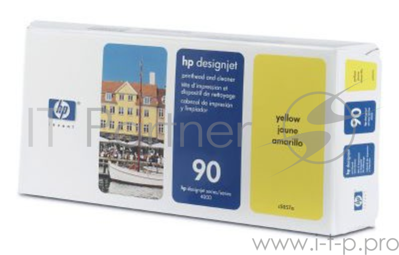 Картридж струйный HP №90 C5057A желтый печатающая головка для HP DJ 4000/4000ps/4500/4500ps