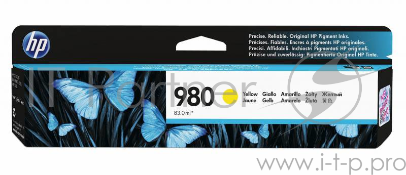 Картридж струйный HP D8J09A желтый для HP OJ Ent X585/X555 (6600стр.)