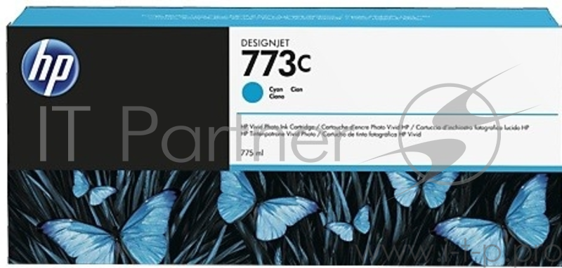 Картридж струйный HP 773C (C1Q42A) голубой для HP Designjet Z6600/Z6800 (775мл)