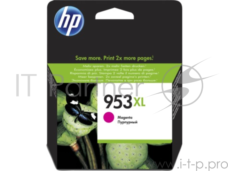 Картридж струйный HP 953XL F6U17AE пурпурный для HP OJP 8710/8715/8720/8730/8210/8725 (1600стр.)