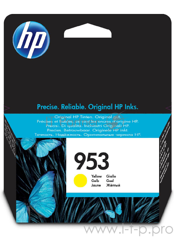 Картридж струйный HP 953 F6U14AE желтый для HP OJP 8710/8715/8720/8730/8210/8725 (700стр.)