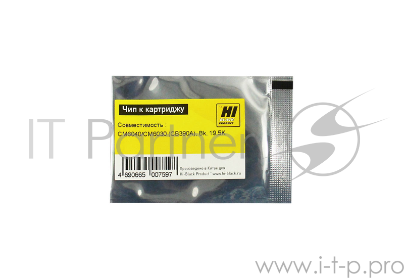 Чип к картриджу HP CLJ CM6040/CM6030 (Hi-Black) , BK, 19,5K