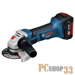 Шлифовальная машина Bosch GWS 18 V-LI Professional 060193A30A, аккум., угловая (Li-Ion 18В, 10000об./мин., d115мм) + доп.аккум. + кейс