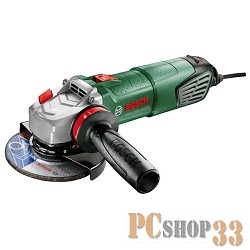 Шлифовальная машина Bosch PWS 1000-125 06033A2620, угловая (1000Вт, 11500об./мин., d125мм) + кейс