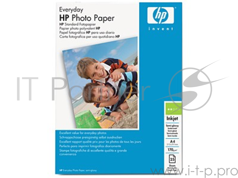 Бумага HP Q5451A A4 170г/м2 (25л) Полуглянцевая фотобумага для повседн.использования