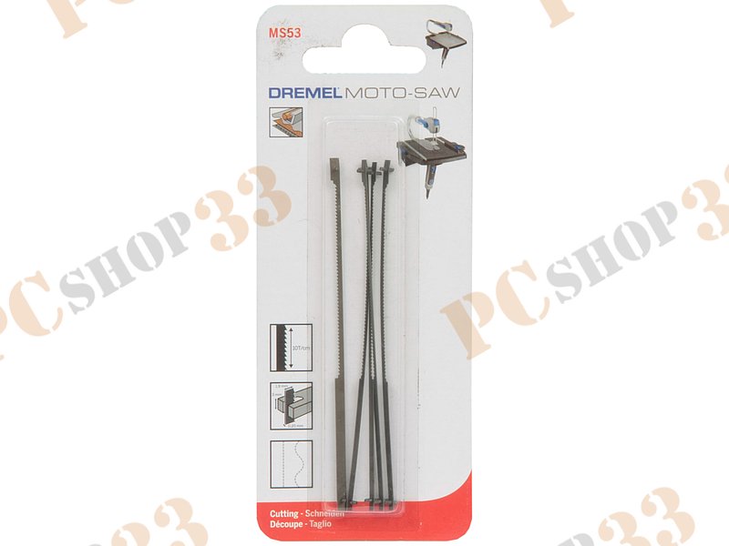 Оснастка к лобзику пильное полотно Dremel MS53 Moto-Saw 2615MS53JA (5шт./уп.)