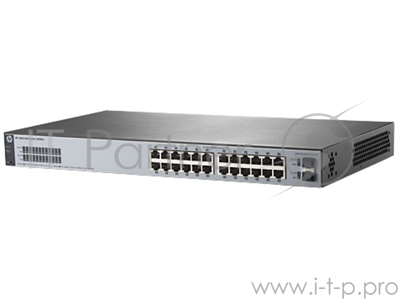 Сетевое оборудование HP J9980A HP 1820-24G Switch (WEB-Managed, 24*10/100/1000 + 2*SFP, Fanless, Rack-mounting, 19)