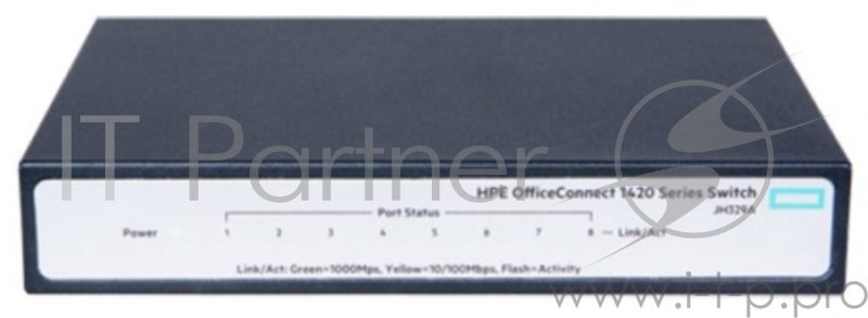 Сетевое оборудование HP JH329A HPE 1420 8G Switch( Unmanaged, 8*10/100/1000, QoS, Fanless)