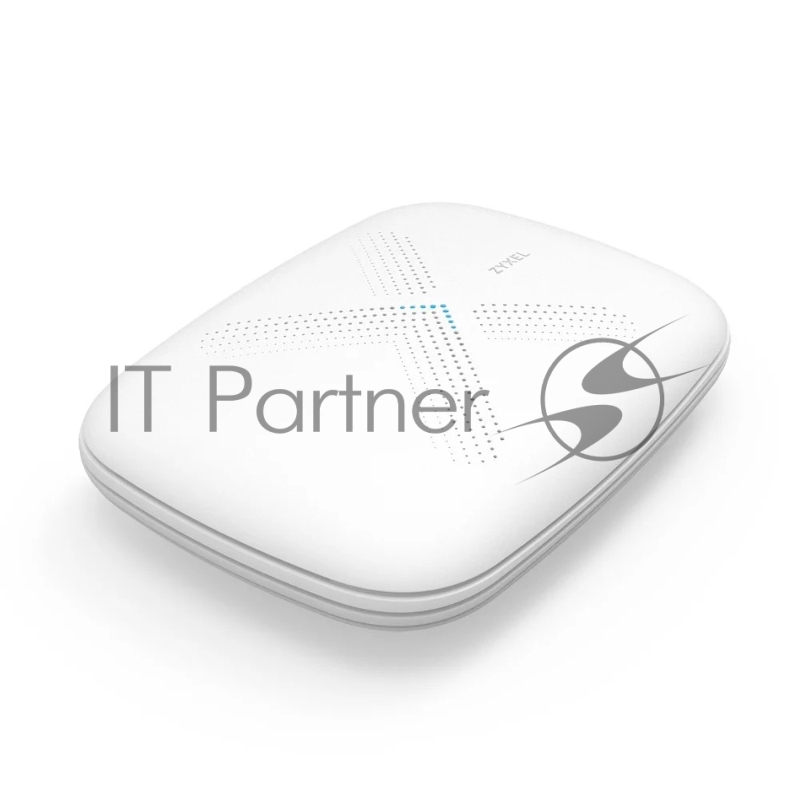 Маршрутизатор Zyxel Multy Plus (WSQ60), AC3000, AC Wave2, MU-MIMO, 802.11a/b/g/n/ac (300+866+1733 Мбит/с), 9 антенн, 1xWAN GE, 3xLAN GE, USB 2.0, BLE 4.1, Captive Portail, 1 год подписки AiShield (Malware, Ransomwa