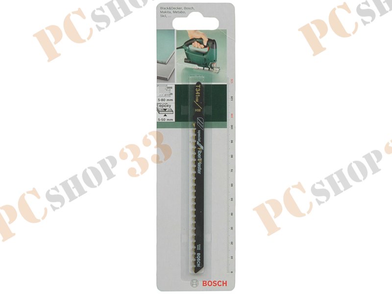 Оснастка к лобзику пильное полотно Bosch T 341 HM HM 2609256740, для гипсокартона и плит