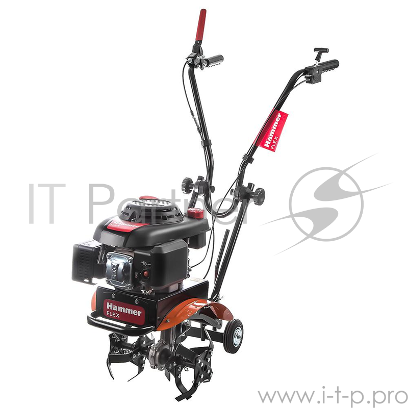 Культиватор Hammer Flex RT-40A 4 л.с.,122 куб.см,4-ткт,шир.захв.38 см,глуб.26 см,бак 1.2 л,35 кг
