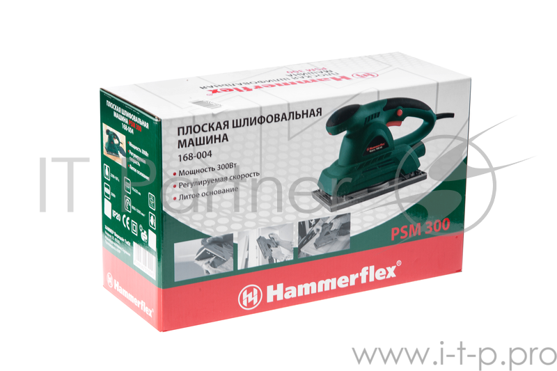 Шлифовальные машины Hammer Flex PSM300 20209 {Шлиф.машинка плоская 300Вт 6000-12000об/мин 115x230 мм}