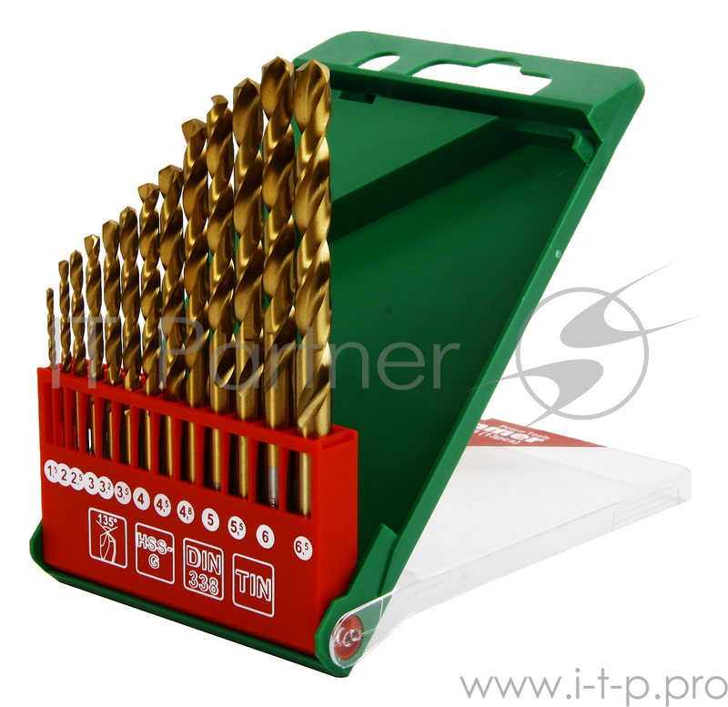 Буры,сверла,долото Набор сверел Hammer Flex 202-903 DR set No3 (13pcs) 1,5-6,5mm металл, 13шт. 30784