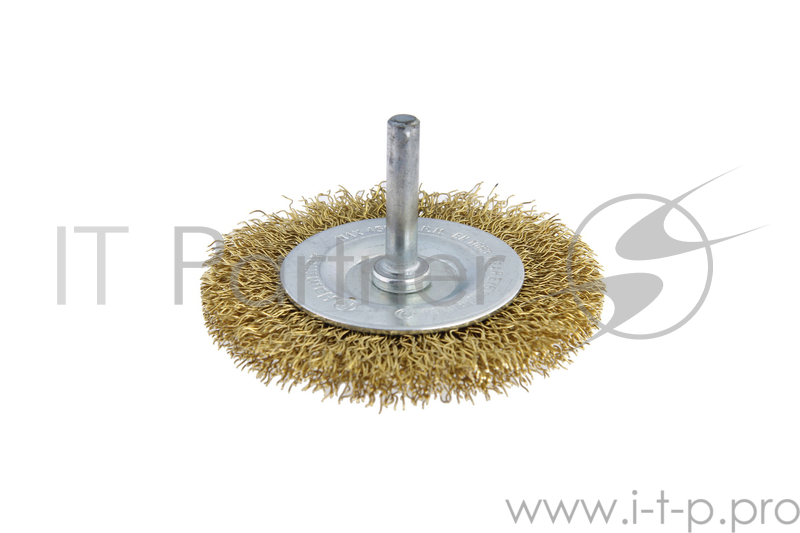 Кордщетка Hammerflex 207-206 63мм d6 радиальная гофрированная, с хвостовиком