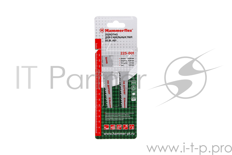 Полотно для сабельных пил Hammer Flex 225-001 S644D 150x19x1.25мм дерево/пластик (2шт)