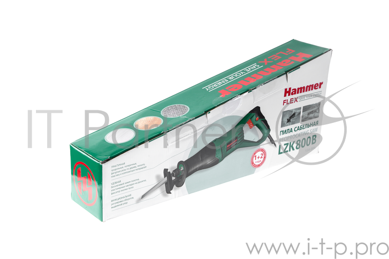Пилы Hammer Flex LZK800B 344463 Пила сабельная { 800Вт 0-2800ход/мин макс.пропил 115мм-дер 20мм-мет, маятник }