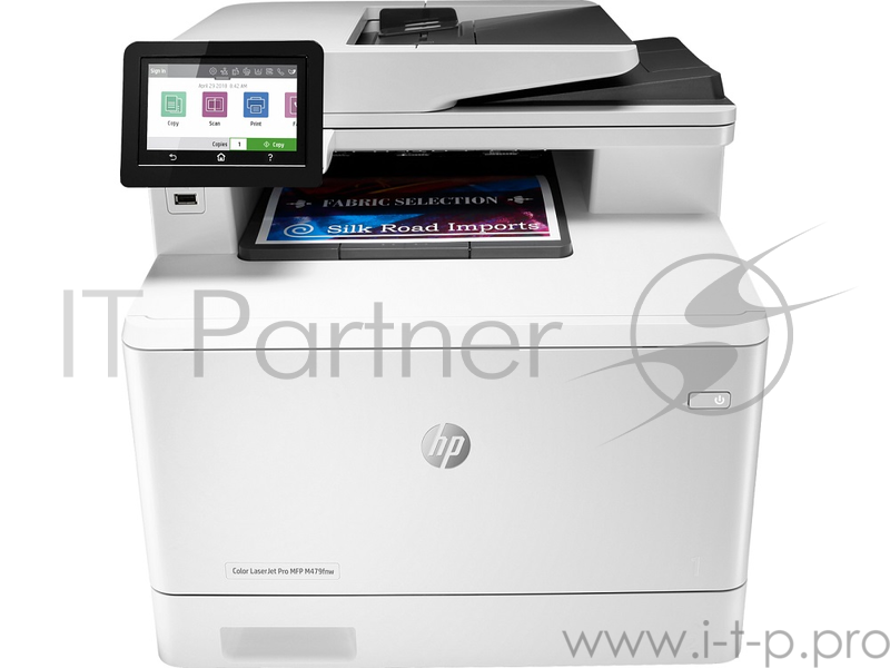 МФУ лазерный, HP Color LaserJet Pro M479fnw (W1A78A), , принтер/сканер/коптр/факс, A4 Duplex, Net, WiFi белый/черный
