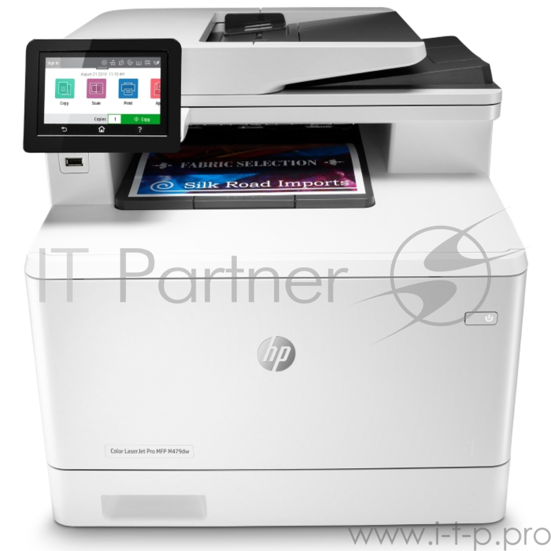 МФУ лазерный, HP Color LaserJet Pro M479dw, (W1A77A#B19), принтер/сканер/копир, A4 Duplex, белый/черный