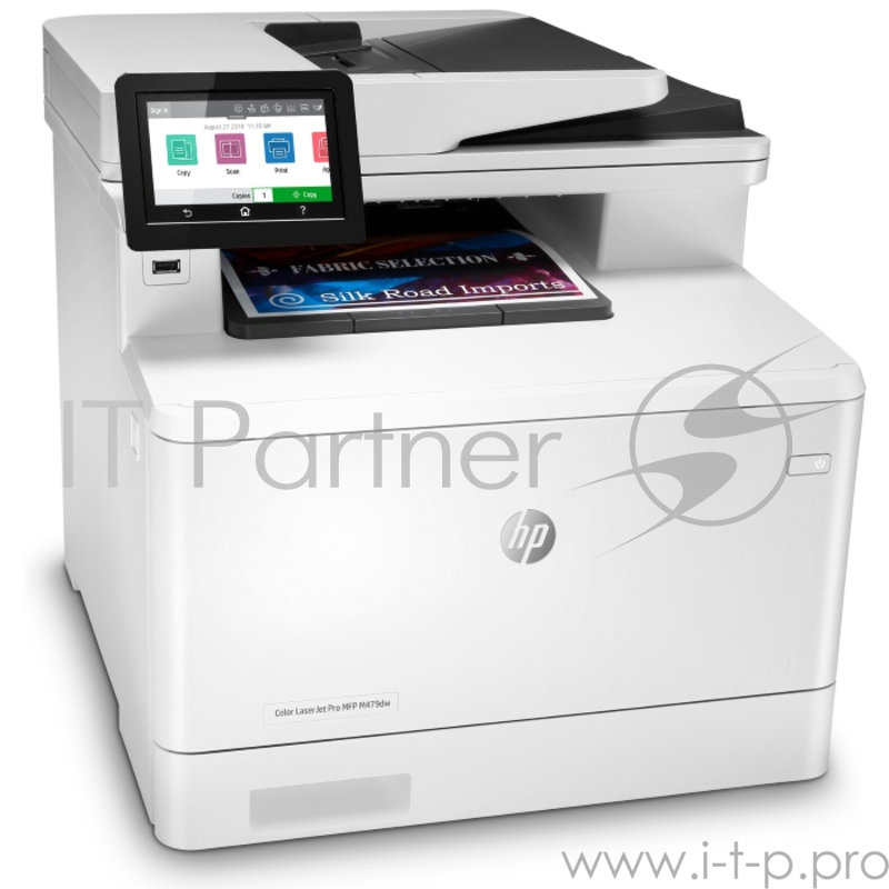 МФУ лазерный, HP Color LaserJet Pro M479dw, (W1A77A#B19), принтер/сканер/копир, A4 Duplex, белый/черный