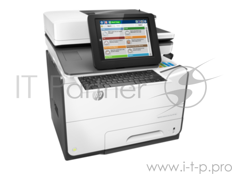 Струйное многофункциональное устройство HP PageWide Enterprise Color Flow MPF 586z (p/c/s/f,A4,600dpi,50 (up to 75)ppm,Duplex,2trays 50+500,ADF100,2 Gb, HDD,enhanced Scanner, keyboard, USB2.0/GigEth/2 ext. USB,1y war, repl. B5L06A)