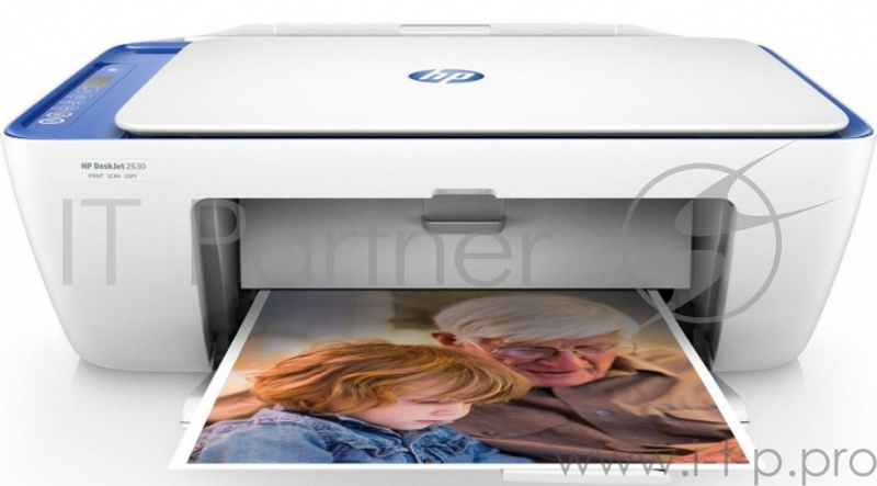 МФУ HP DeskJet 2630 (V1N03C), 4-цветный струйный принтер/сканер/копир А4, 7.5/5.5 стр/мин, USB, WiFi