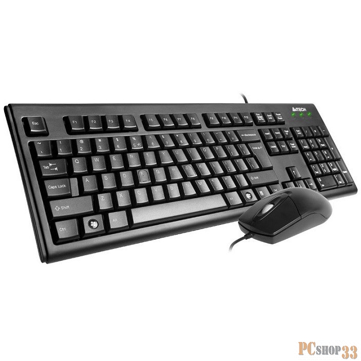 Клавиатура + мышь A4 KRS-8372 клав:черный мышь:черный USB
