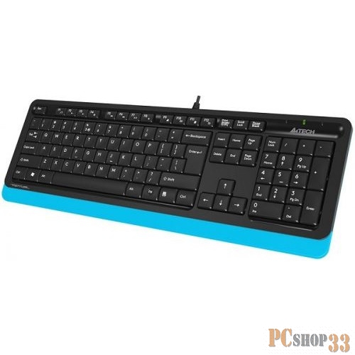 Клавиатура + мышь A4 Fstyler F1010 клав:черный/синий мышь:черный/синий USB Multimedia